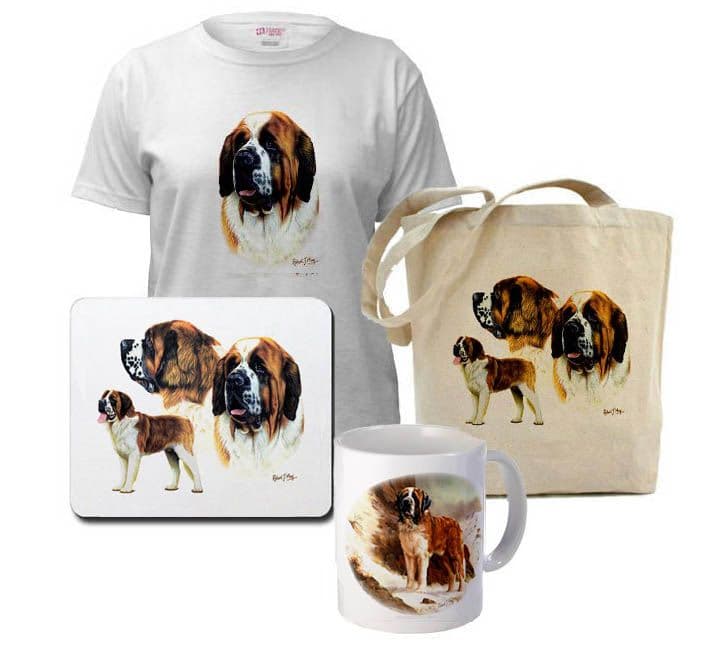 Original Saint Bernard Painting